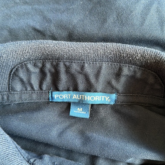 Miller Lite Beer Embroidered Work Wear Blue Polo Shirt Thrashed Medium - Picture 7 of 9